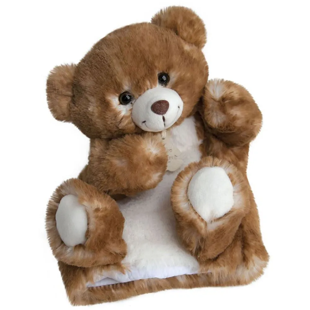Histoire d'Ours Les Marionnettes^Doudou Marionnette à Main Ours Marron - 25 cm