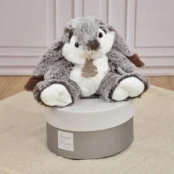 Histoire d'Ours Les Lapins^Lapin Marius - Gris chaud - 20 cm