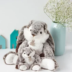 Histoire d'Ours Les Lapins^Lapin Marius - Gris chaud - 20 cm