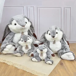 Histoire d'Ours Les Lapins^Lapin Marius - Gris chaud - 50 cm