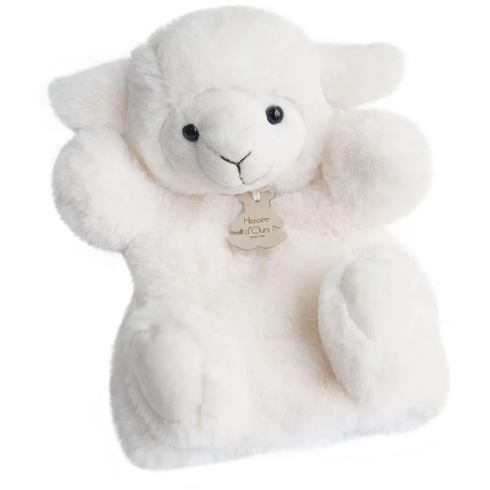 Histoire d'Ours Les Marionnettes^Marionnette à Main Agneau - 25 cm