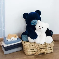 Histoire d'Ours Les Ours Et Cie^Ours en Peluche Bleu Marine - 35 cm