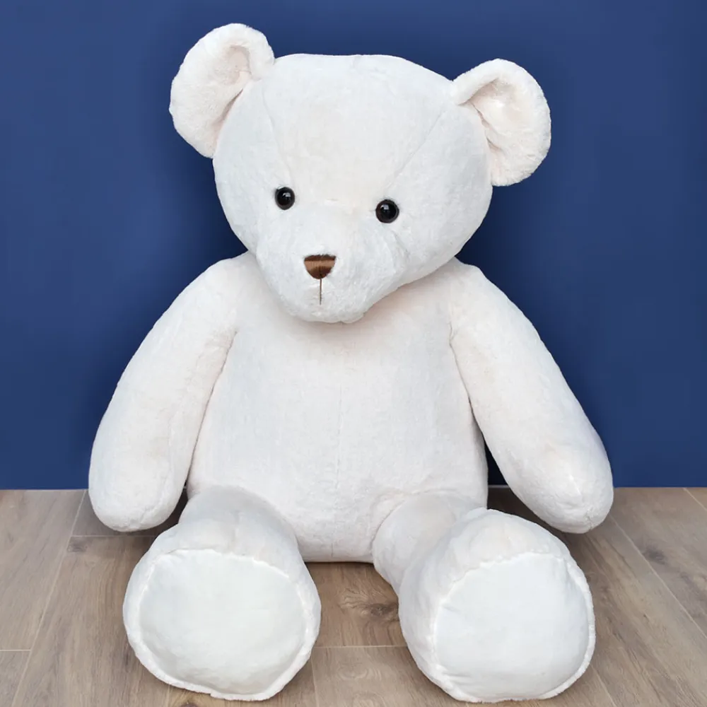 Histoire d'Ours Les Peluches Géantes^Ours en Peluche Géant Blanc - 135 cm