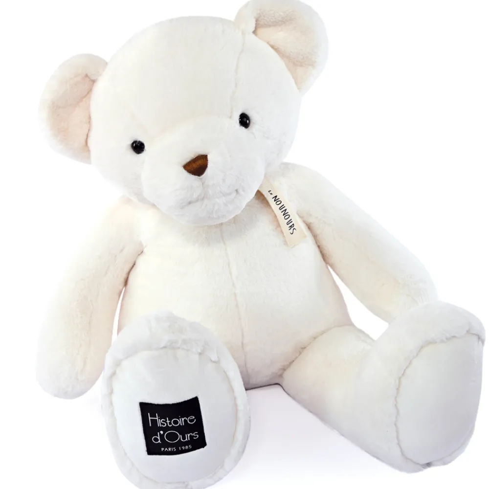 Histoire d'Ours Le Nounours|Les Peluches Géantes^Ours en peluche geant blanc assis - LE NOUNOURS - 75 cm