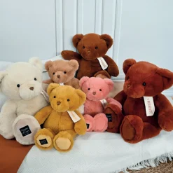 Histoire d'Ours Le Nounours|Les Peluches Géantes^Ours en peluche geant marron Cappuccino assis - LE NOUNOURS - - 75 cm