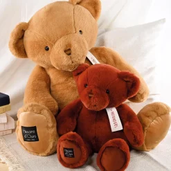 Histoire d'Ours Le Nounours^Ours en peluche geant marron roux assis - LE NOUNOURS - 75 cm