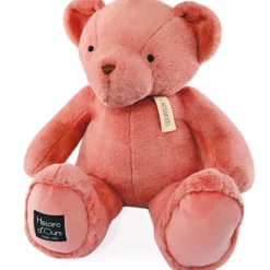 Histoire d'Ours Le Nounours|Les Peluches Géantes^Ours en peluche geant rose praline assis - LE NOUNOURS - 75 cm