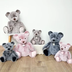 Histoire d'Ours Les Ours Et Cie|Les Sweety Mousse^Ours en Peluche Gris Anthracite - 25 cm
