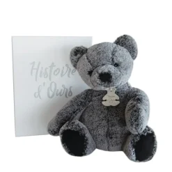 Histoire d'Ours Les Ours Et Cie|Les Sweety Mousse^Ours en Peluche Gris Anthracite - 25 cm