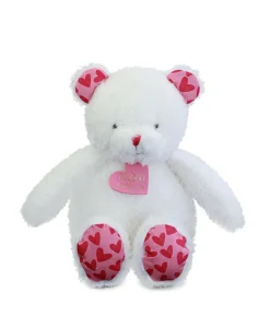 Histoire d'Ours Les Ours Et Cie^Ours en peluche JE T'AIME en sac cadeau - 25 cm