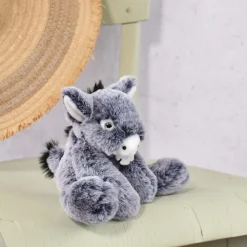 Histoire d'Ours Autres Animaux De La Ferme|Les Sweety Mousse^Peluche Ane Bleu - 25 cm