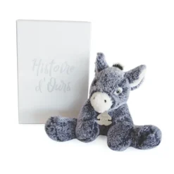 Histoire d'Ours Autres Animaux De La Ferme|Les Sweety Mousse^Peluche Ane Bleu - 25 cm