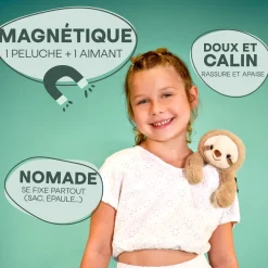 Histoire d'Ours Peluches Bien-Être|Dans La Forêt Tropicale^Peluche bien être - Panda en peluche magnétique et blanc - 30 cm