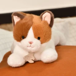 Histoire d'Ours Les Chiens & Les Chats^Peluche Chat allongee - Les P'tits Relax - 22 cm