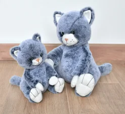 Histoire d'Ours Les Chiens & Les Chats^Peluche chat bleu 25 cm