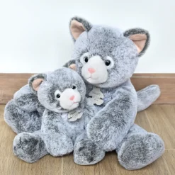 Histoire d'Ours Les Sweety Mousse|Les Chiens & Les Chats^Peluche Chat Gris - 25 cm