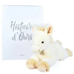 Histoire d'Ours Autres Animaux De La Ferme^Peluche Cheval allongé - -35cm