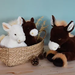 Histoire d'Ours Autres Animaux De La Ferme^Peluche Cheval allongé - -35cm