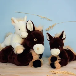 Histoire d'Ours Autres Animaux De La Ferme^Peluche cheval allongé - -50cm