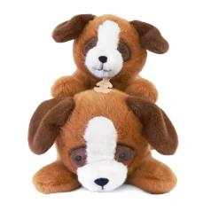 Histoire d'Ours Les Chiens & Les Chats^Peluche chien marron allongee lestee - Les P'tits Relax - 22 cm