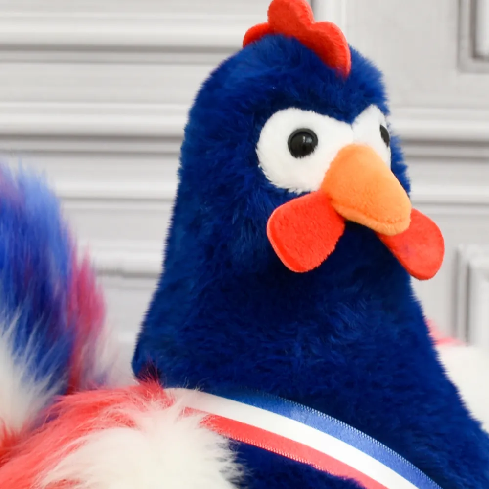 Histoire d'Ours Autres Animaux De La Ferme^Peluche coq - 24 cm - Fabriqué en France