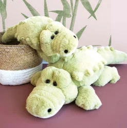 Histoire d'Ours Dans La Forêt Tropicale^Peluche Crocodile Vert - 60 cm