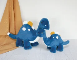 Histoire d'Ours Les Fantastiques^Peluche Dinosaure Bleu - 40 cm