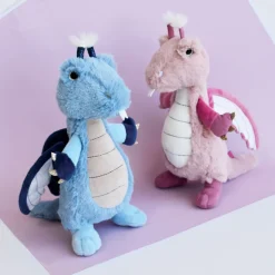 Histoire d'Ours Les Fantastiques^Peluche Dragon Bleu - 30 cm