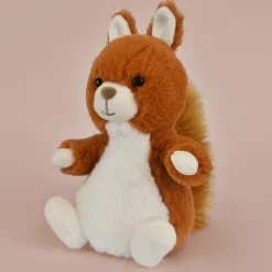 Histoire d'Ours Autres Animaux De La Ferme^Peluche Ecureuil marron roux - 20 cm