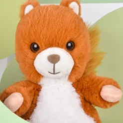 Histoire d'Ours Autres Animaux De La Ferme^Peluche Ecureuil marron roux - 20 cm