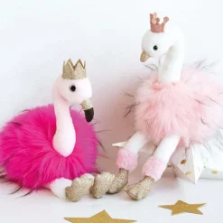 Histoire d'Ours Les Féeriques^Peluche Flamant Rose - 30 cm