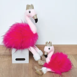 Histoire d'Ours Les Féeriques^Peluche Flamant Rose - 45 cm