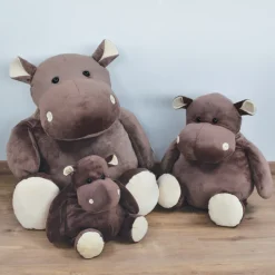 Histoire d'Ours Les Classiques|Les Peluches Géantes^Peluche géante Hippopotame Marron - 120 cm
