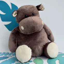 Histoire d'Ours Les Classiques|Les Peluches Géantes^Peluche géante Hippopotame Marron - 120 cm