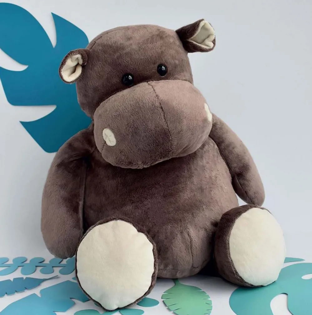 Histoire d'Ours Les Classiques|Les Peluches Géantes^Peluche géante Hippopotame Marron - 120 cm