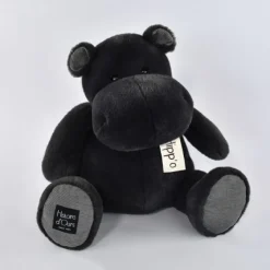 Histoire d'Ours Les Hippos Hip'^Peluche Hippo Gris anthracite 40 cm