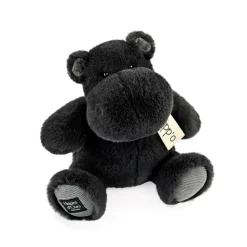 Histoire d'Ours Les Hippos Hip'^Peluche Hippo Gris anthracite - 25 cm