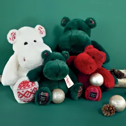 Histoire d'Ours Les Hippos De Noël^Peluche Hippo sapin - 25 cm