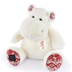 Histoire d'Ours Les Hippos De Noël^Peluche Hippopotame Noël - 40 cm