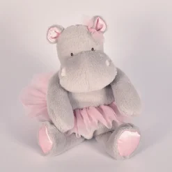 Histoire d'Ours Les Hippos Tutus^Peluche Hippopotame Gris Tutu - 22 cm