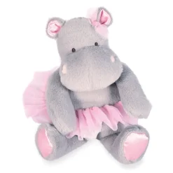 Histoire d'Ours Les Hippos Tutus^Peluche Hippopotame Gris Tutu - 22 cm