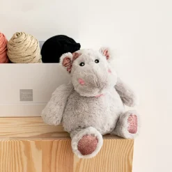 Histoire d'Ours Les Classiques|Les Féeriques^Peluche Hippopotame Gris - 25 cm