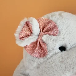 Histoire d'Ours Les Classiques|Les Féeriques^Peluche Hippopotame Gris - 25 cm