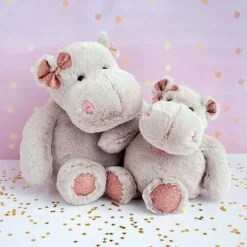 Histoire d'Ours Les Classiques|Les Féeriques^Peluche Hippopotame Gris - 25 cm