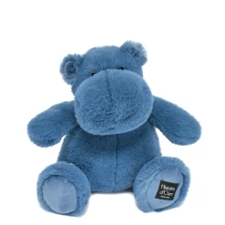 Histoire d'Ours Les Hippos Hip'^Peluche Hippopotame HIP'BLUE 25 cm