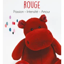 Histoire d'Ours Les Hippos Hip'|Les Hippos De Noël^Peluche Hippopotame HIP'KISS - 25 cm