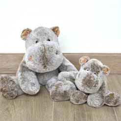 Histoire d'Ours Les Classiques|Les Sweety Mousse^Peluche Hippopotame Marron - 25 cm