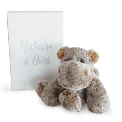 Histoire d'Ours Les Classiques|Les Sweety Mousse^Peluche Hippopotame Marron - 25 cm