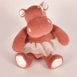 Histoire d'Ours Les Hippos Tutus^Peluche Hippopotame Terracotta Tutu - 22 cm
