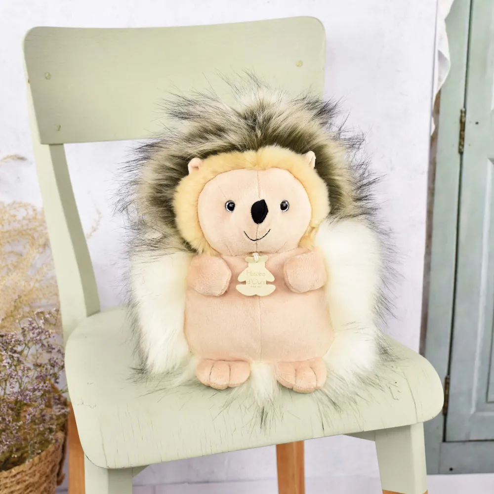 Histoire d'Ours Autres Animaux De La Ferme^Peluche Hérisson Beige - 30 cm